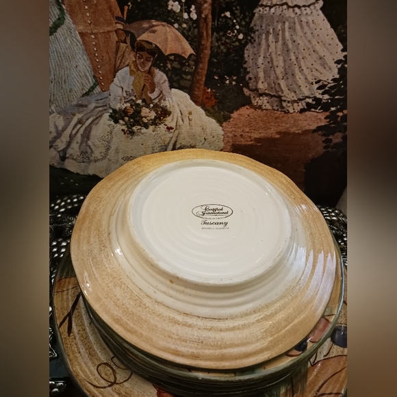 🍅🍇VTG Pamela Gladding 🍽 5 Plates 🥬🥦Tuscany Set. A NICE GIFT SET. 🎁 - Picture 4 of 11